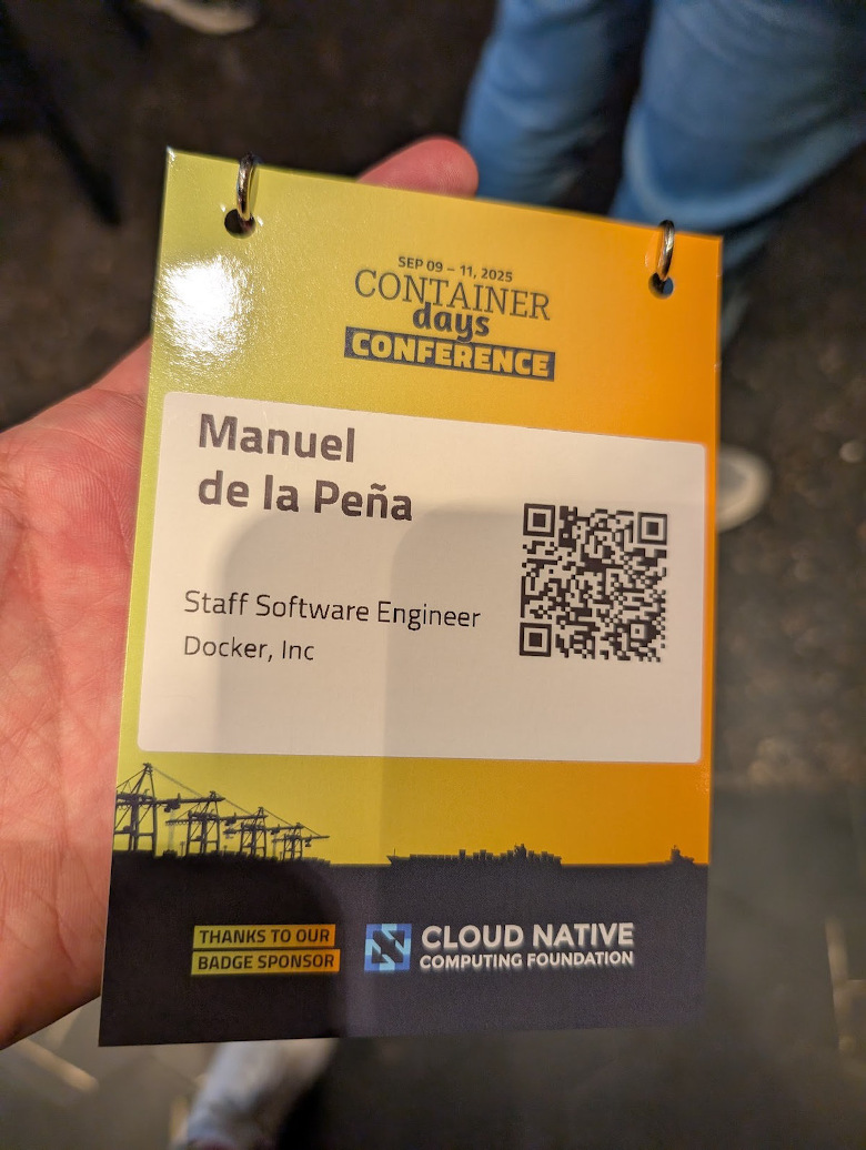 My conference badge.